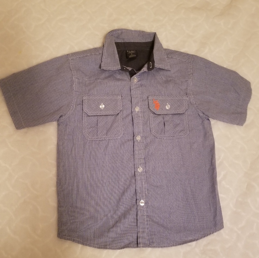 Plaid boys button down shirt U.S. Polo Assn.